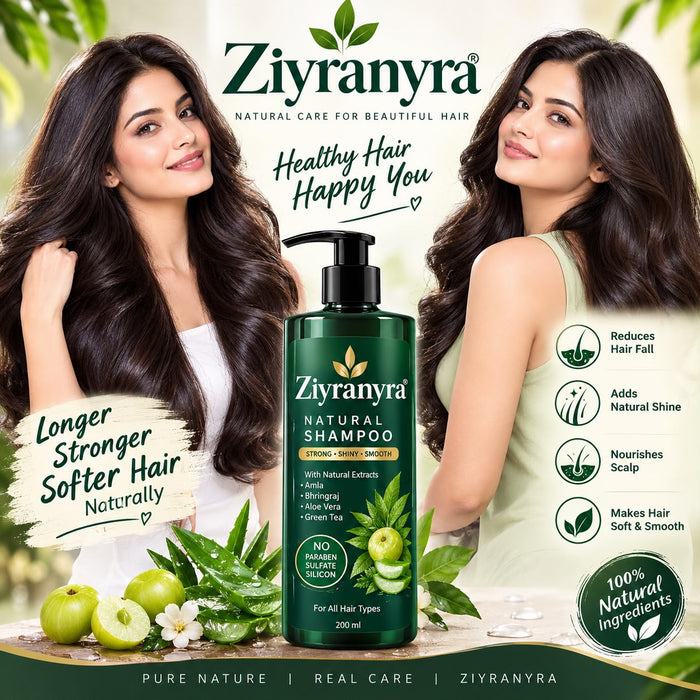 Ziyra & Nyra Natural Shampoo — 200ml